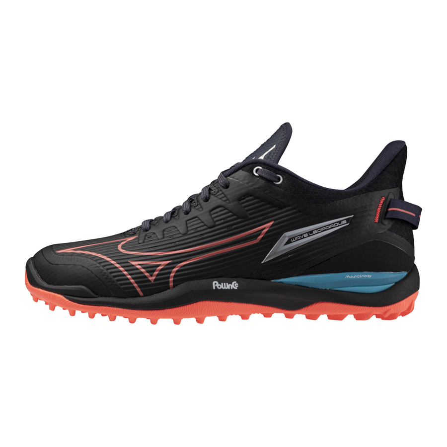 Mizuno WAVE LEOPARDUS Black/Neon Flame/Peacock Blue